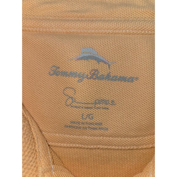 Tommy Bahama Mens Supima Cotton Orange Polo Large - Picture 5 of 9